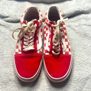 Red checker broad vans